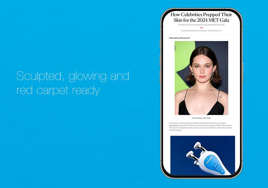 Sculpted, glowing and red carpet ready